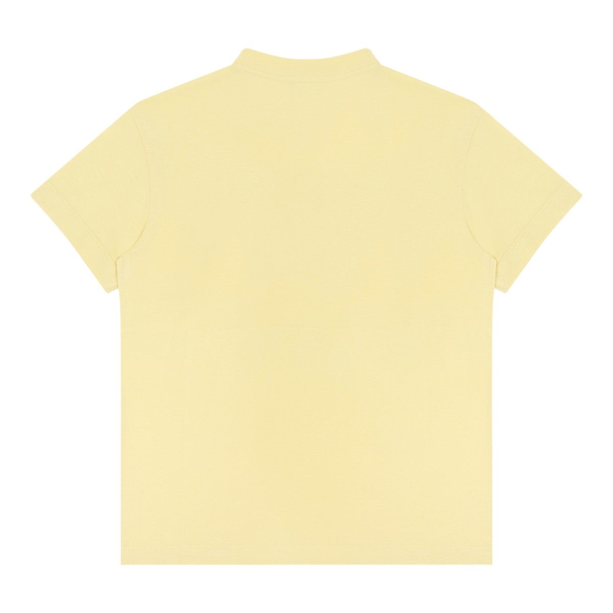 Fendi Kids Light Yellow Cotton T-Shirt.