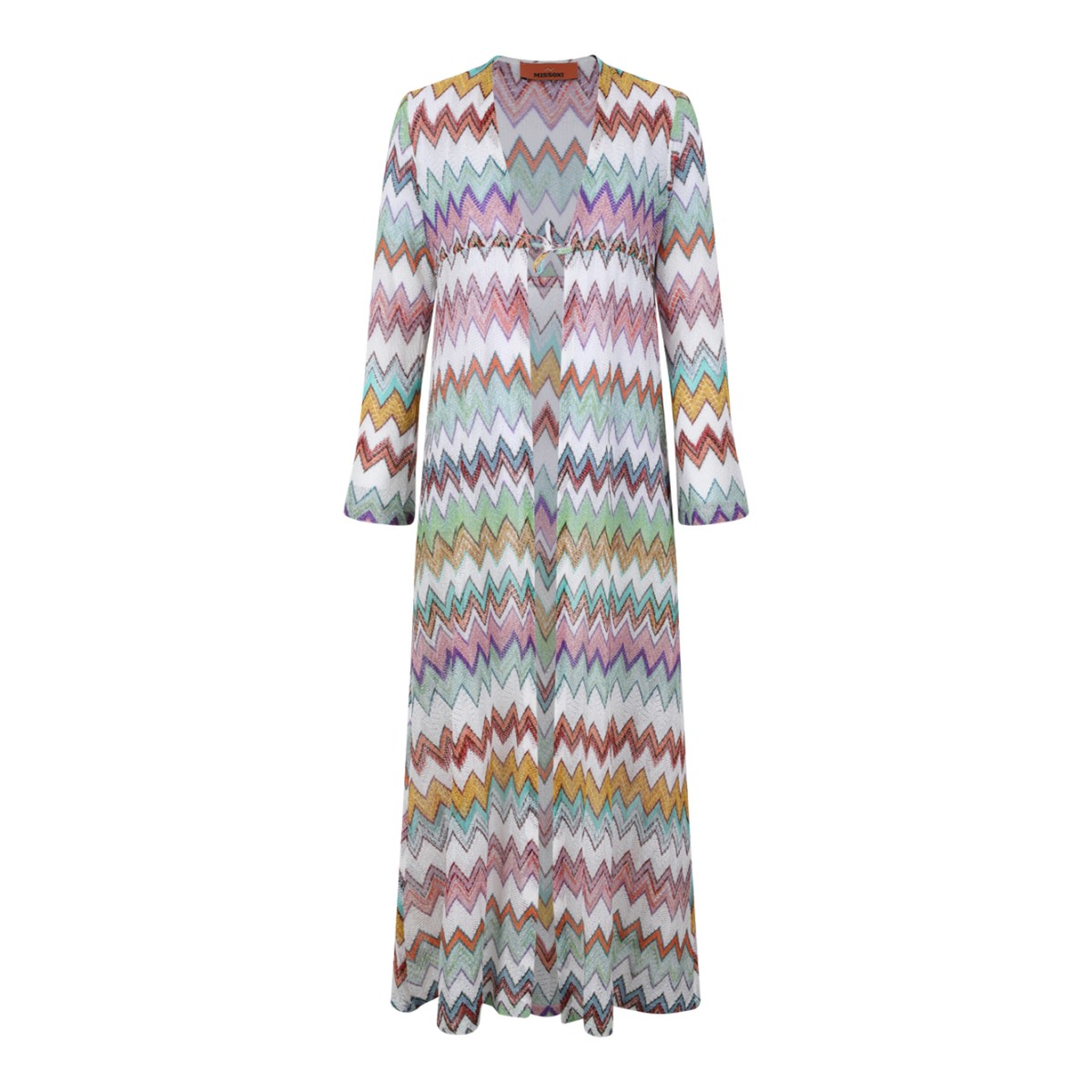 Missoni Multicolor Zigzag Knit Short Dress.