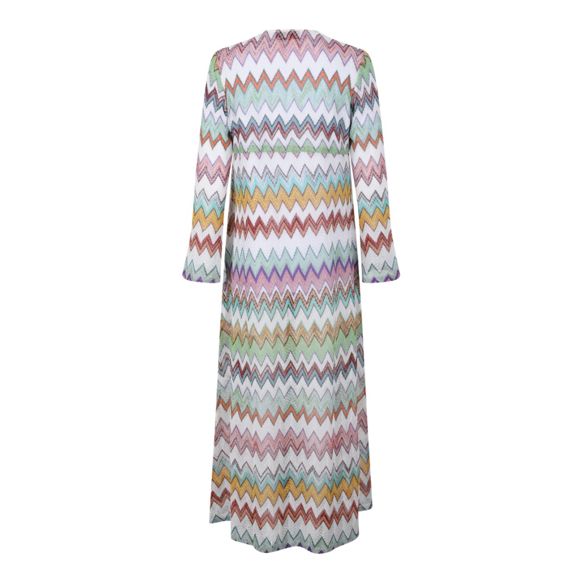 Missoni Multicolor Zigzag Knit Short Dress.