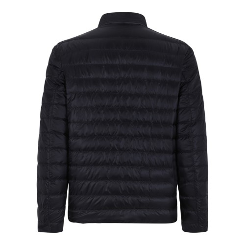 Herno Reversible Quilted Down Jacket in Grey and Navy. 2