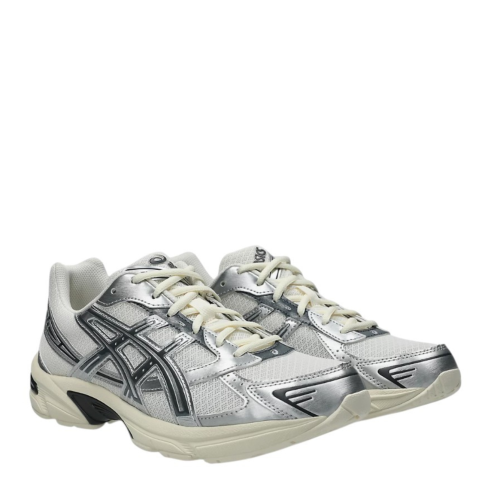 Asics Silver and Grey Technical Running Sneakers. 2