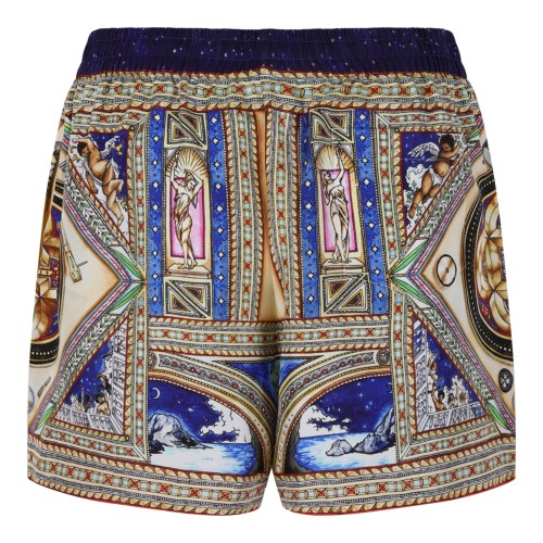 Casablanca Multicolor Printed Silk Shorts.
