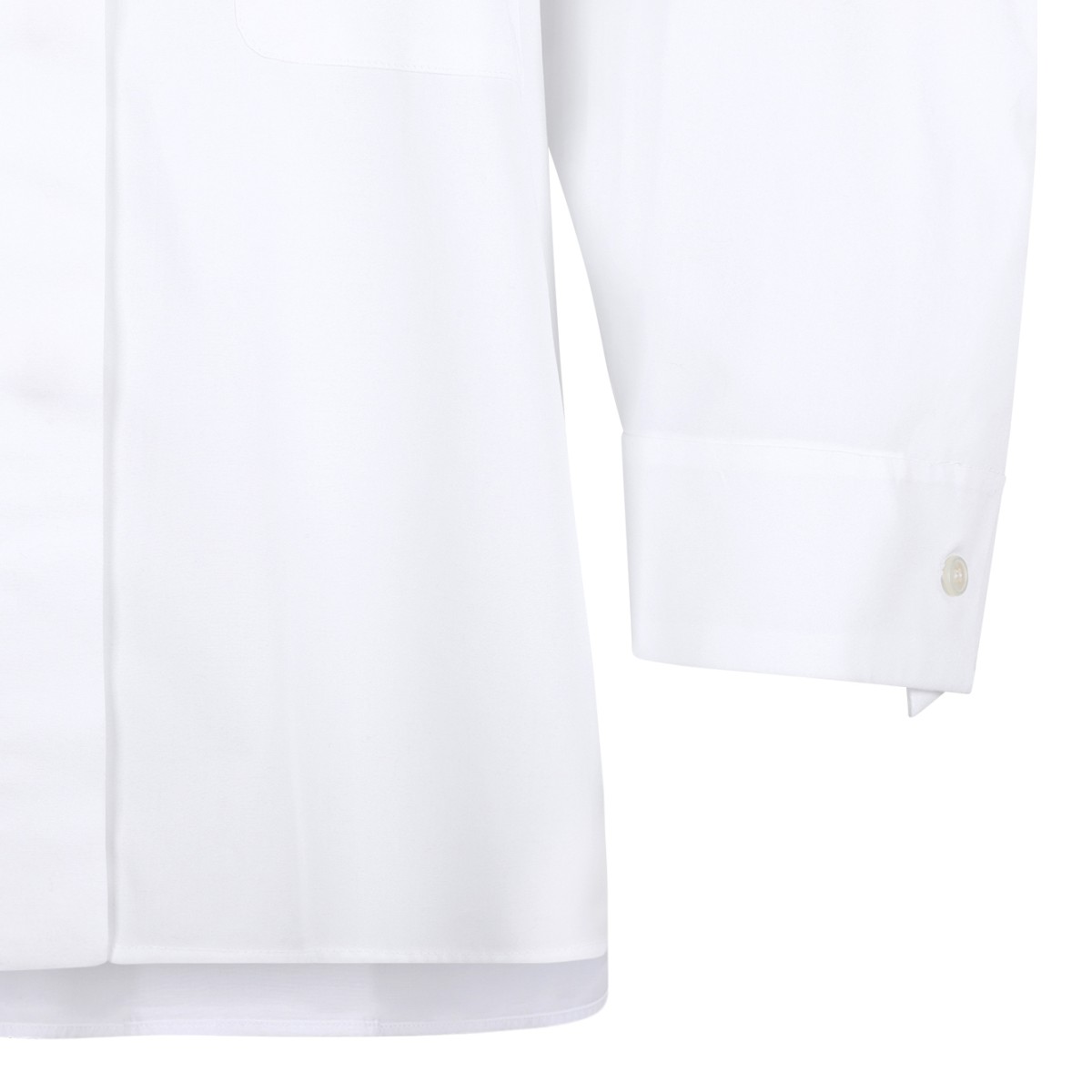 Max Mara White Cotton Poplin Shirt.