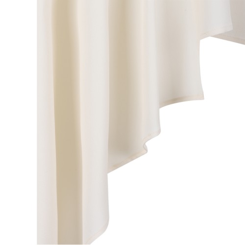 Fabiana Filippi White Asymmetric Draped Top.  
