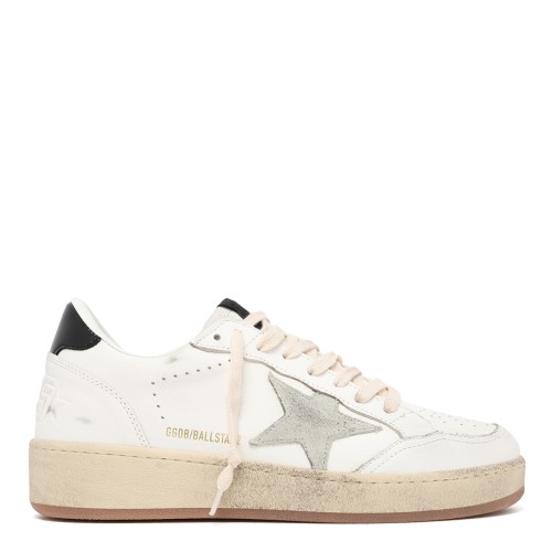 Golden Goose White Leather Star Sneakers.