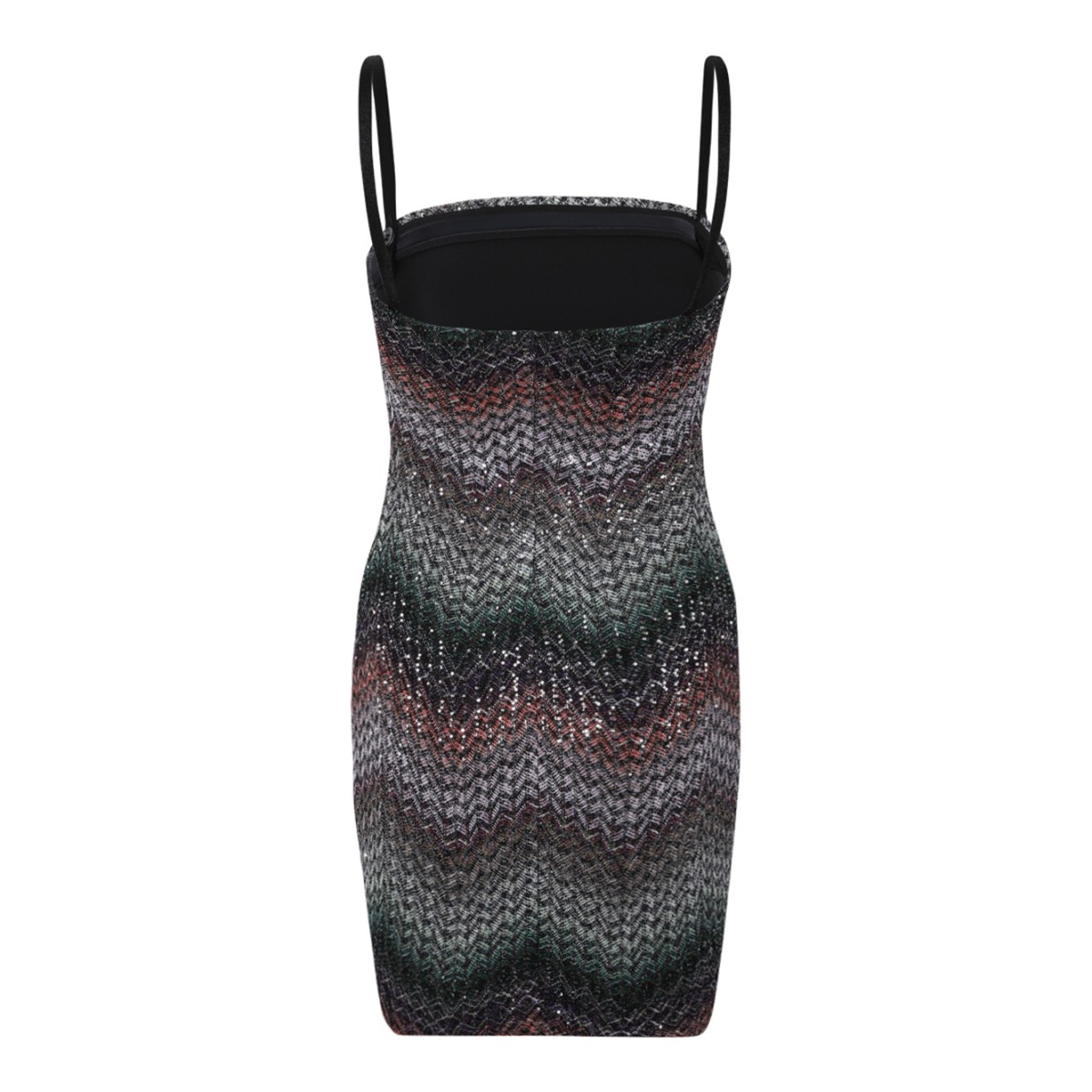 Missoni Multicolor Zigzag Knit Mini Dress.
