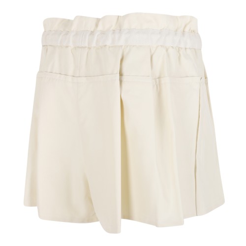 Moncler Cream Drawstring Shorts.  2