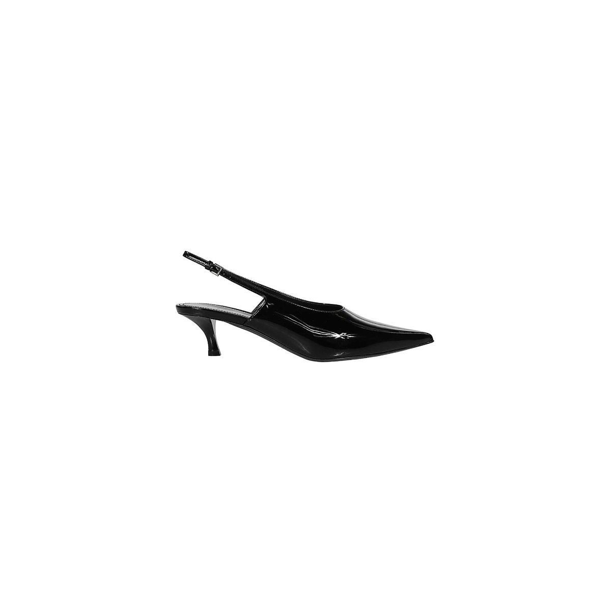 Givenchy Black Patent Leather Slingback Pumps.  