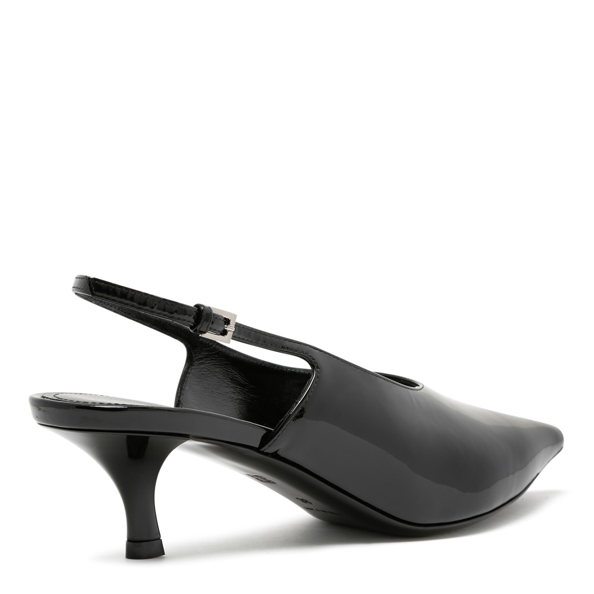 Givenchy Black Patent Leather Slingback Pumps.  