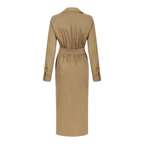 Max Mara Camel Wrap Midi Dress. 2