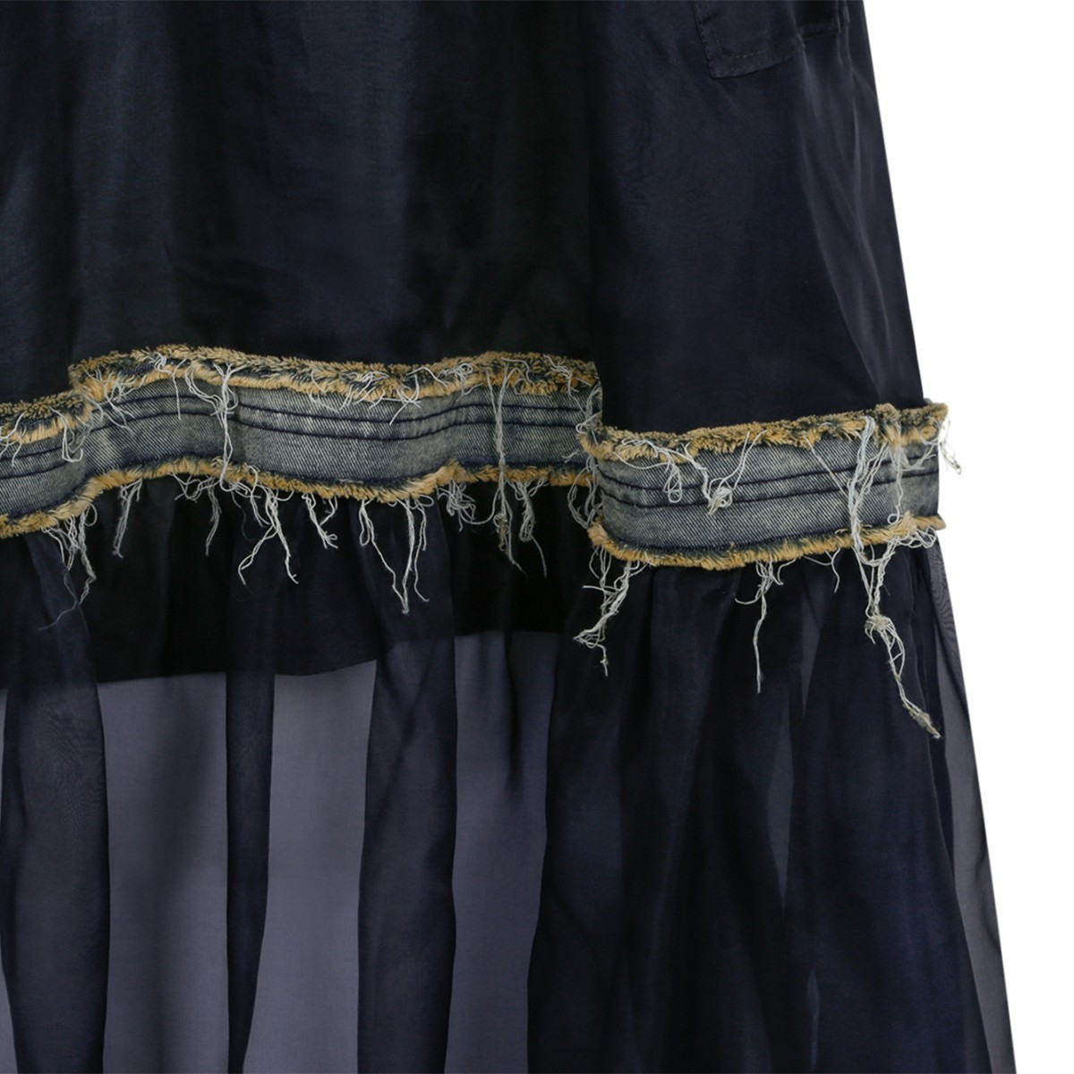 Hui Milano Black Embroidered Sheer Maxi Dress.