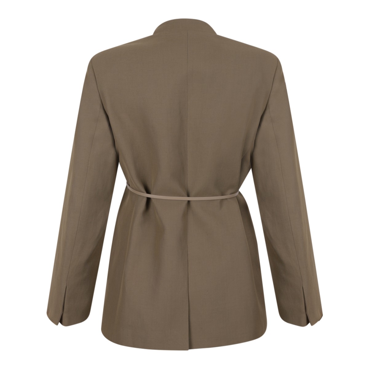 Fabiana Filippi Beige Minimal Tailored Blazer.