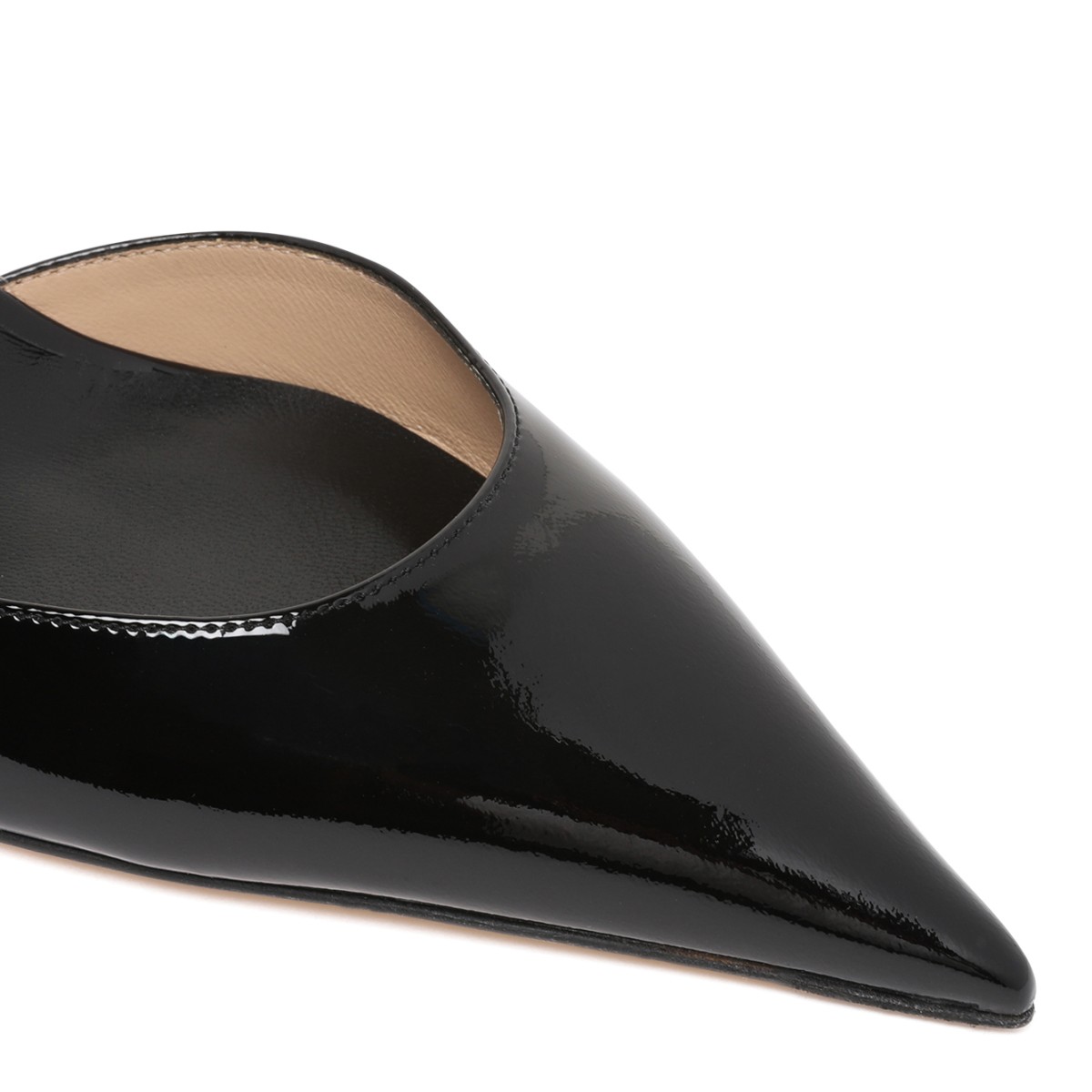 Tom Ford Black Patent Leather Pointed-Toe Pumps.