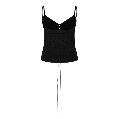 Alexander McQueen Black Corset Lace-Up Top. 2