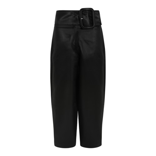 AMI Paris Black Belted Tailored Trousers.