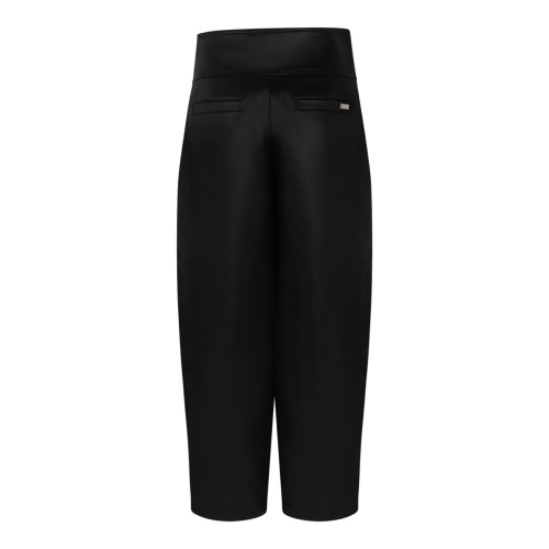 AMI Paris Black Belted Tailored Trousers. 2