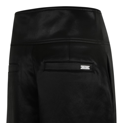 AMI Paris Black Belted Tailored Trousers.