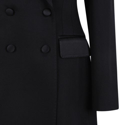 Dolce & Gabbana Black Double-Breasted Tailored Blazer.  