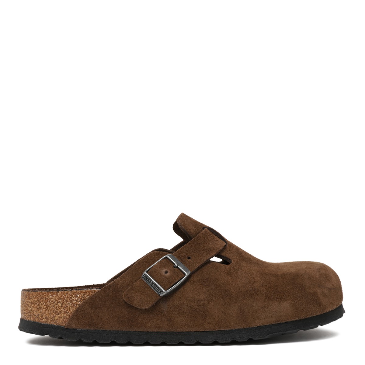 Birkenstock Brown Suede Boston Clogs.