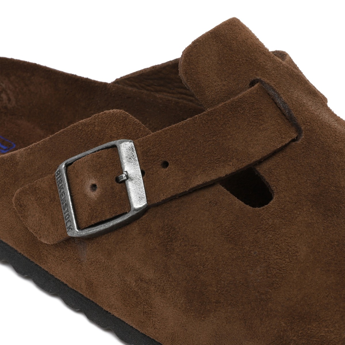 Birkenstock Brown Suede Boston Clogs.