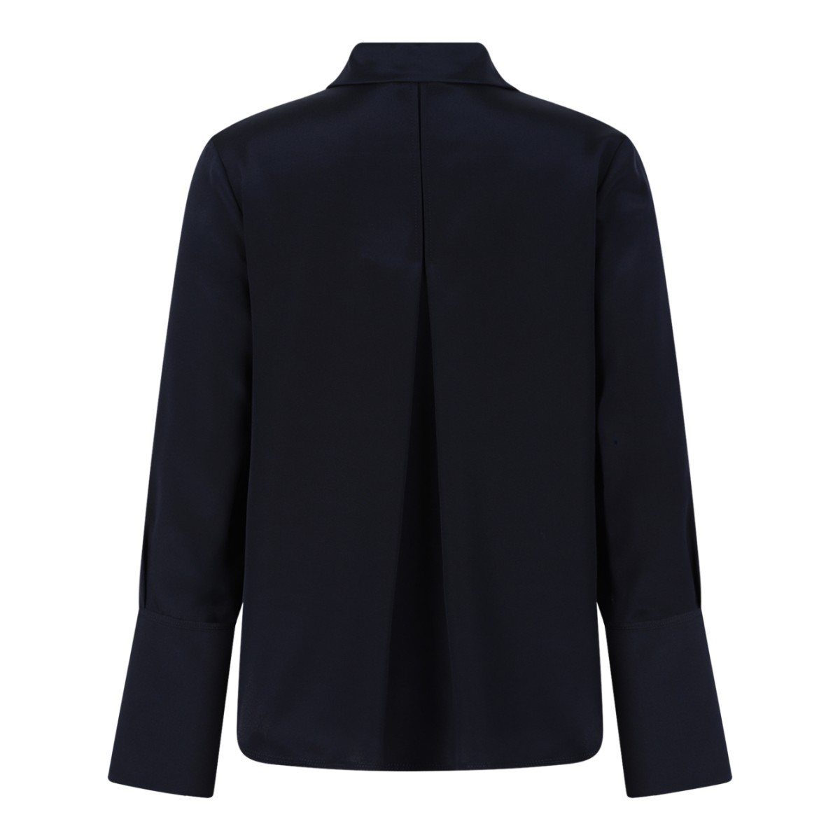 Max Mara Pure Navy Silk Shirt.  