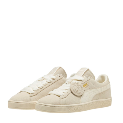 Puma Cream Suede Low-Top Sneakers.
