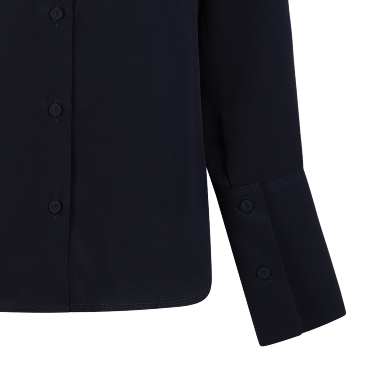 Max Mara Pure Navy Silk Shirt.  