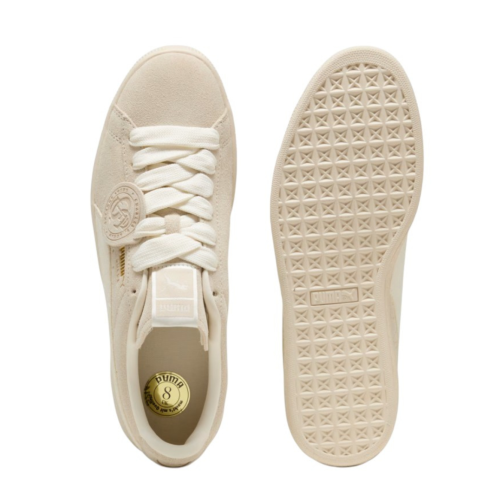 Puma Cream Suede Low-Top Sneakers.