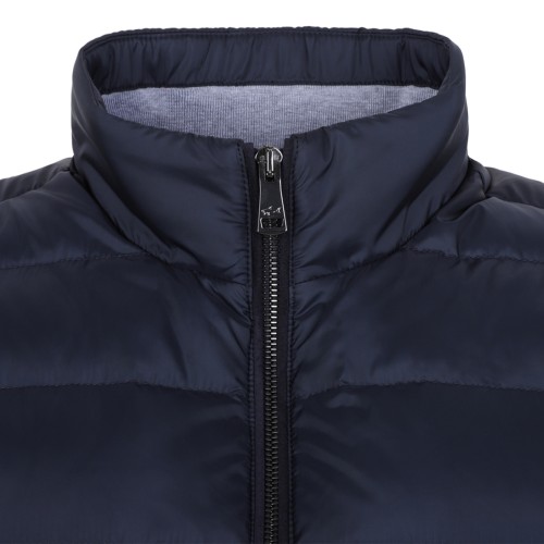 Paul & Shark Navy Blue Quilted Down Gilet.