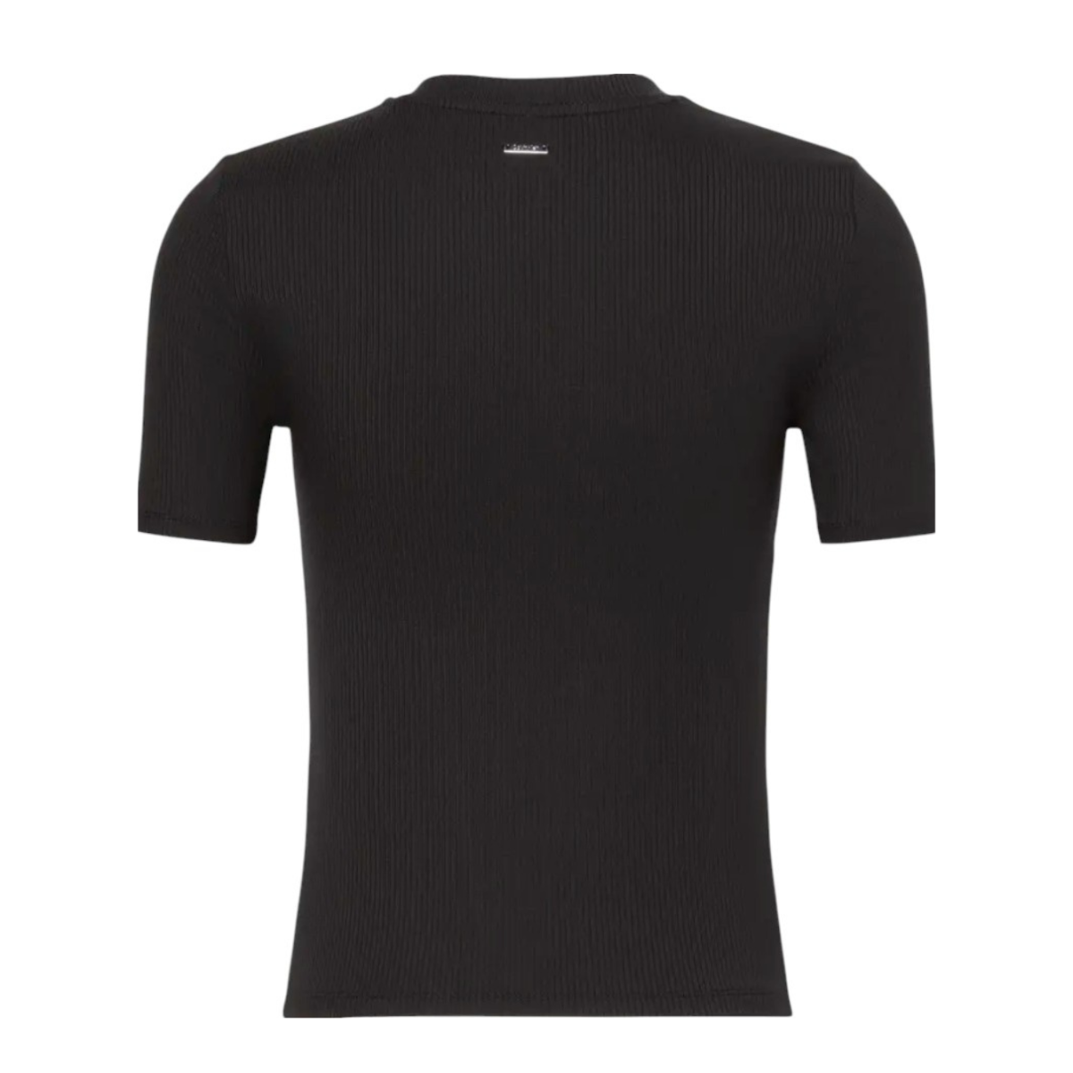Calvin Klein Black Ribbed Knit T-Shirt.  