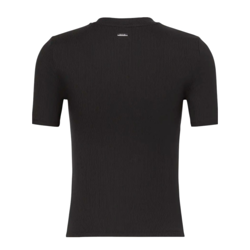 Calvin Klein Black Ribbed Knit T-Shirt.  
