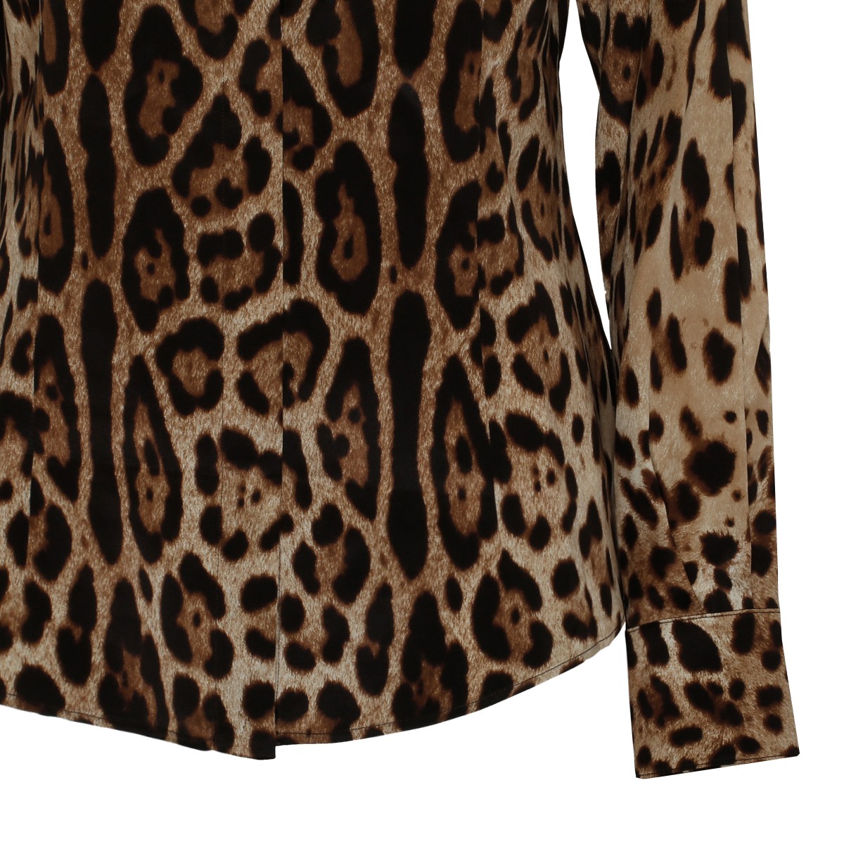 Dolce & Gabbana Leopard Print Silk Shirt.  