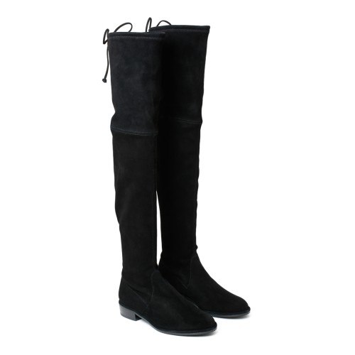 Stuart Weitzman Black Suede Over-the-Knee Boots.   2