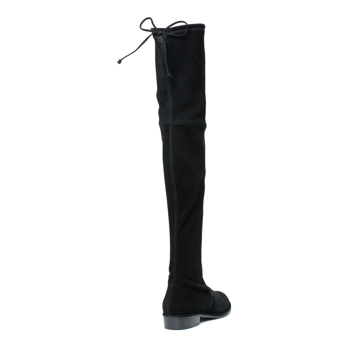Stuart Weitzman Black Suede Over-the-Knee Boots.  