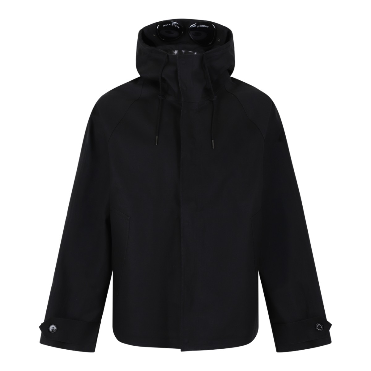 C.P. Company Grey Hooded Technical Jacket with Goggles.