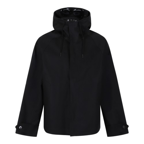 C.P. Company Grey Hooded Technical Jacket with Goggles.