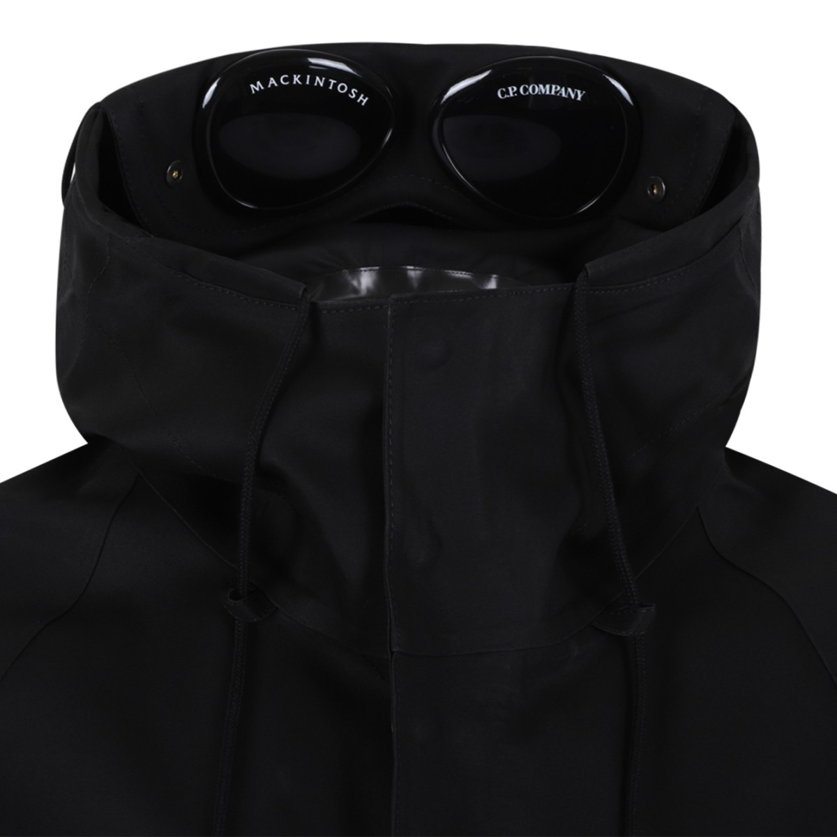 C.P. Company Grey Hooded Technical Jacket with Goggles.