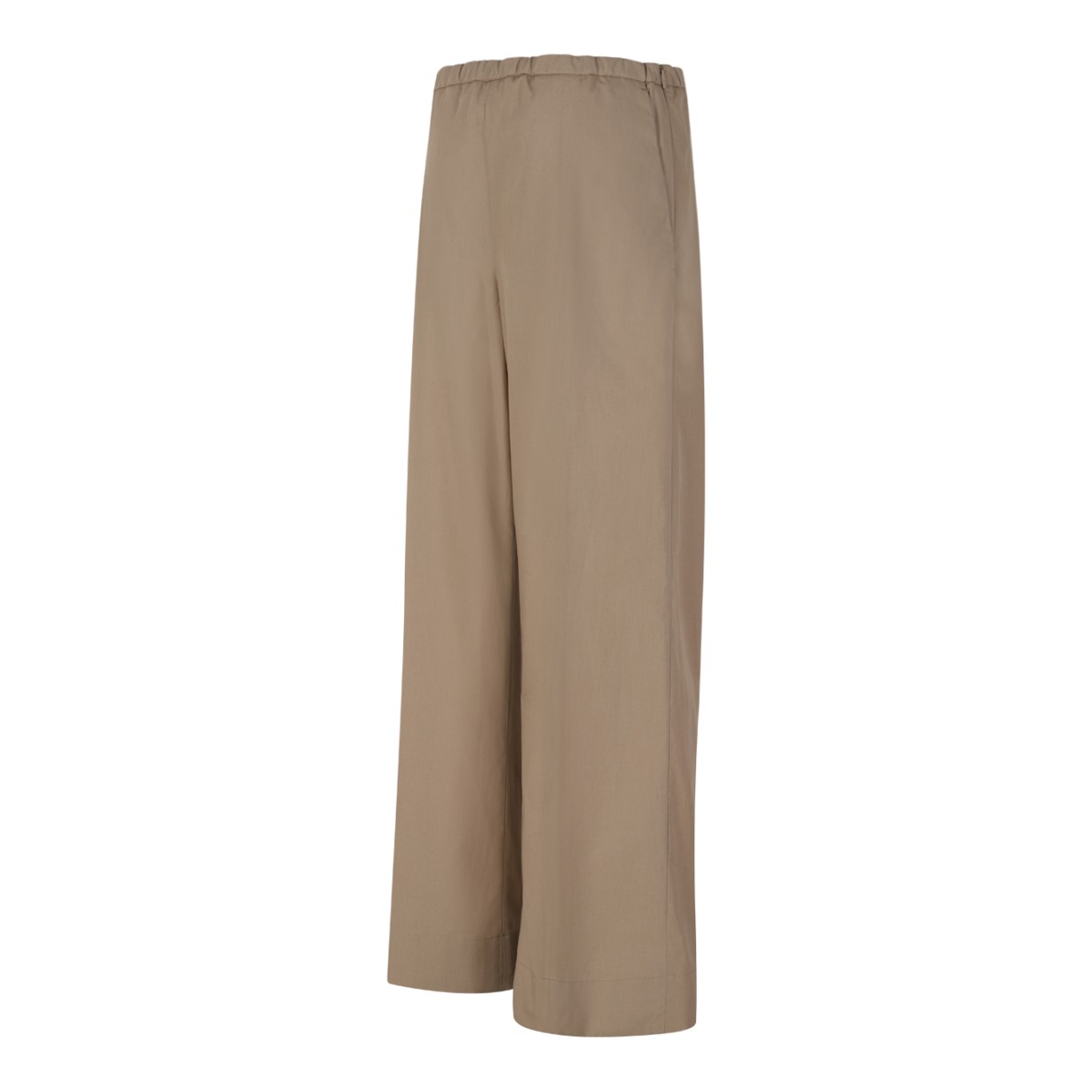 Moncler Beige Wide-Leg Technical Trousers.