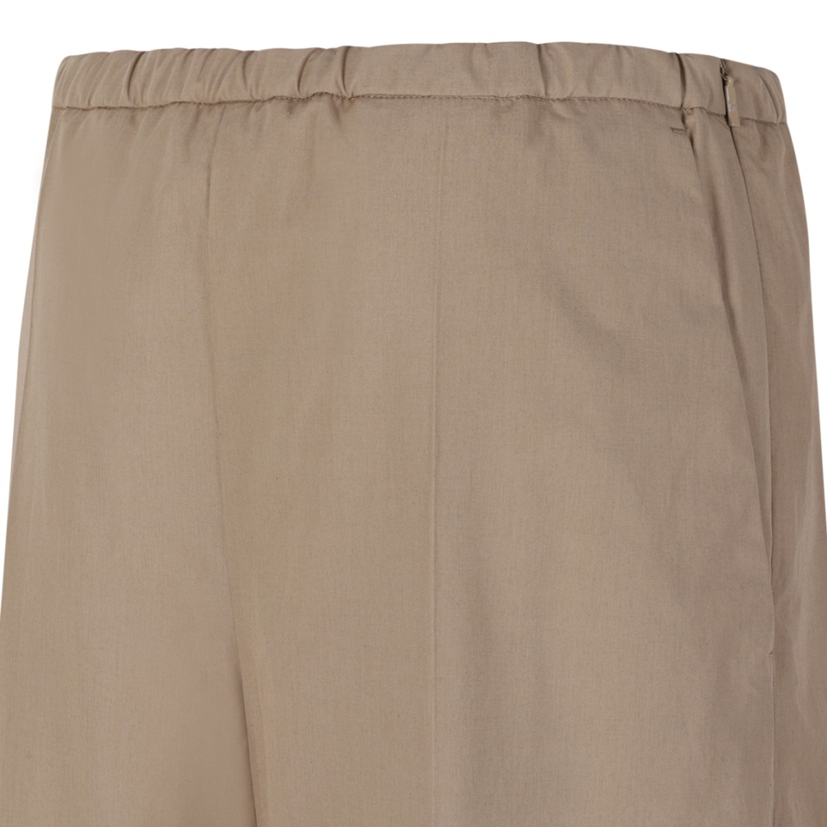 Moncler Beige Wide-Leg Technical Trousers.