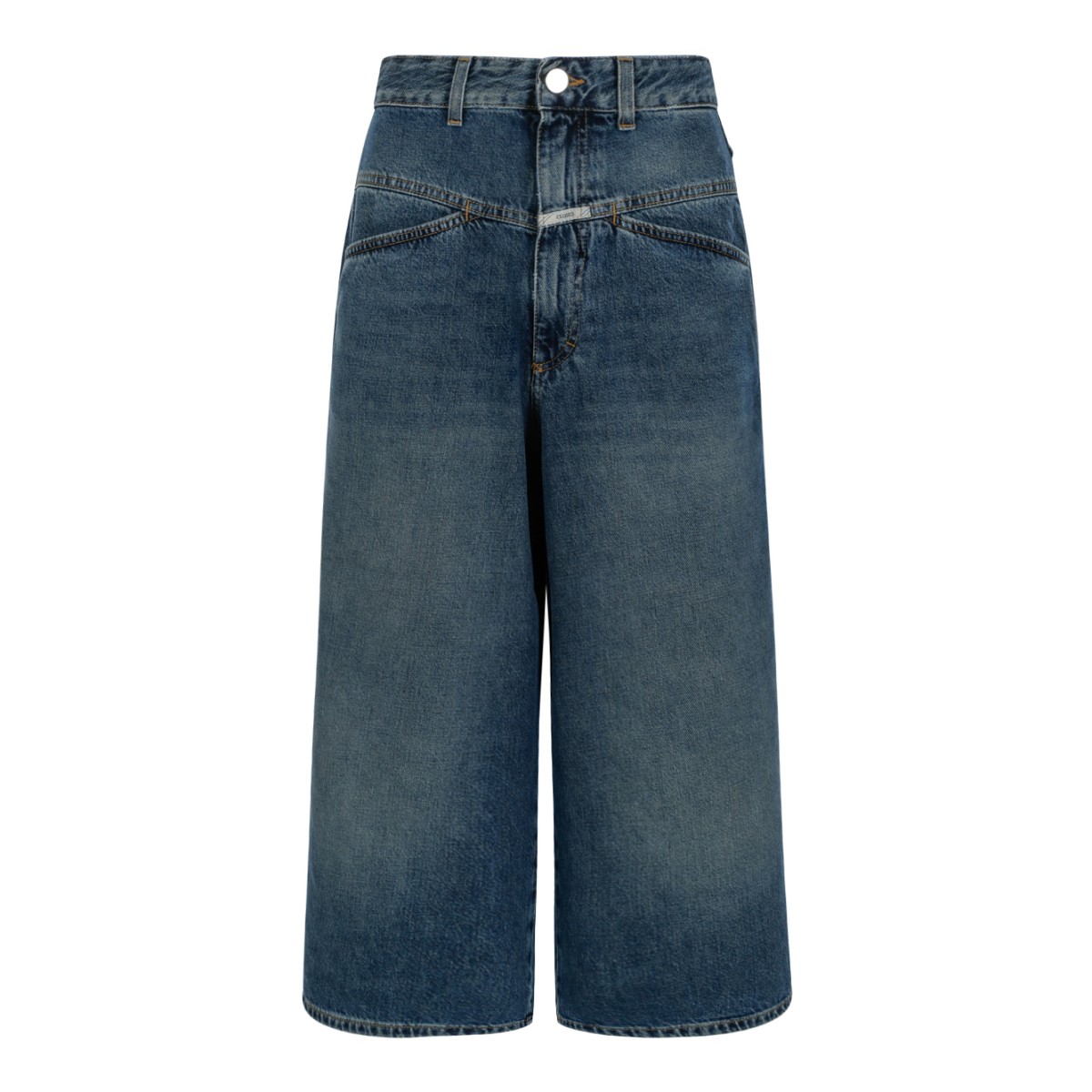 Closed Blue Wide-Leg Denim Jeans.