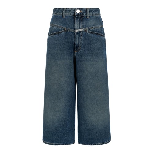 Closed Blue Wide-Leg Denim Jeans.