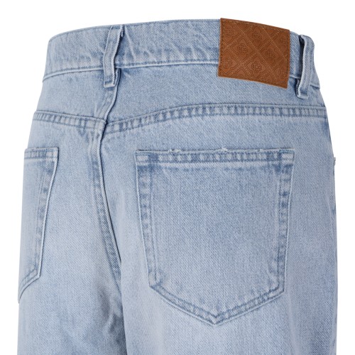 Casablanca Light Blue Patchwork Denim Jeans.