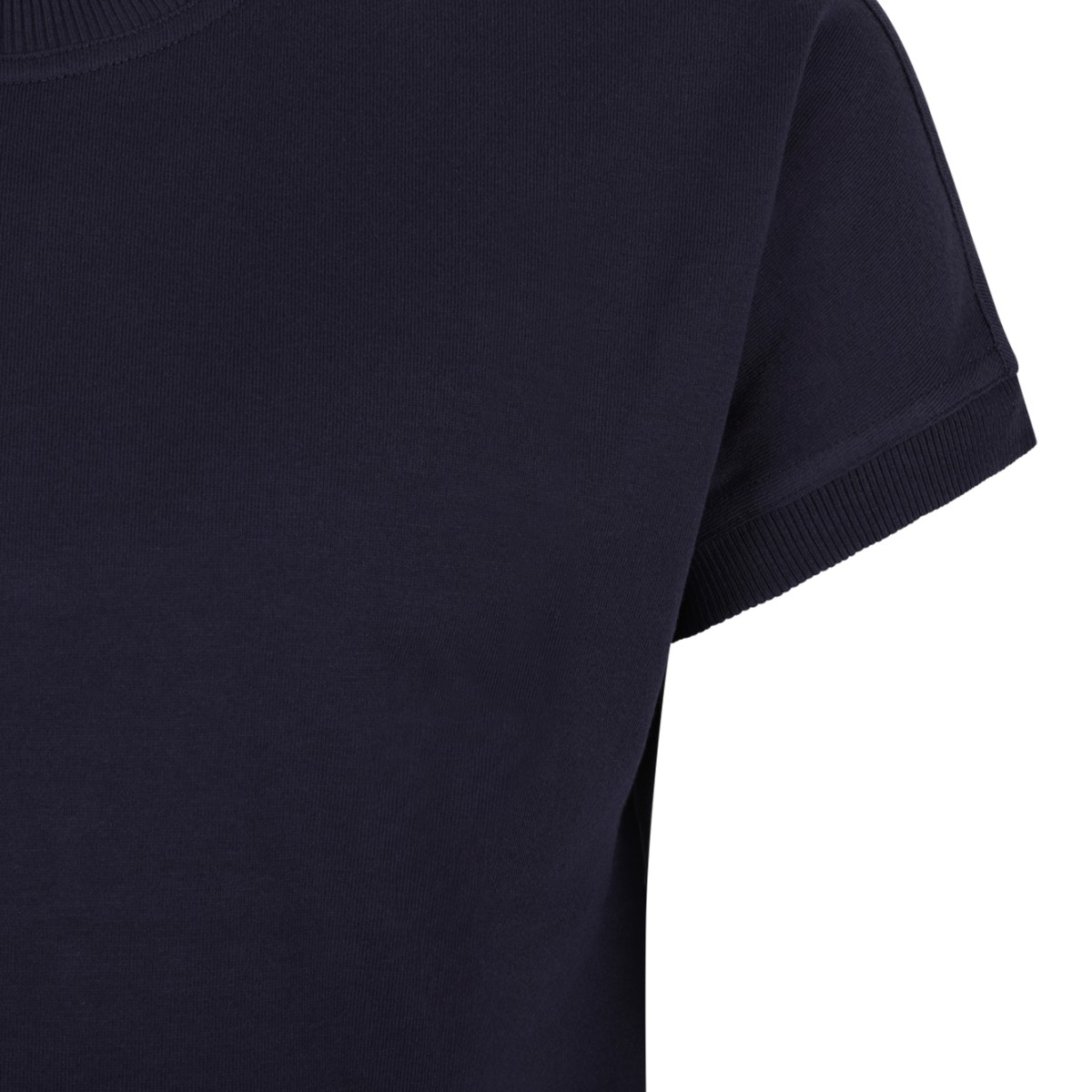 Versace Navy Blue Cotton T-Shirt.