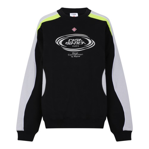 Casablanca Black Technical Long-Sleeve Sport Top.