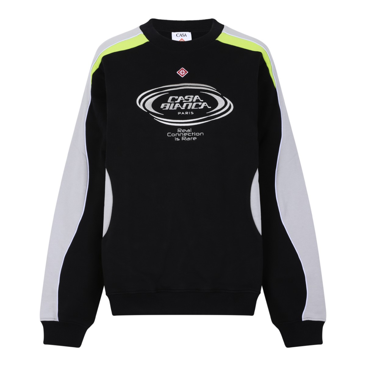 Casablanca Black Technical Long-Sleeve Sport Top.