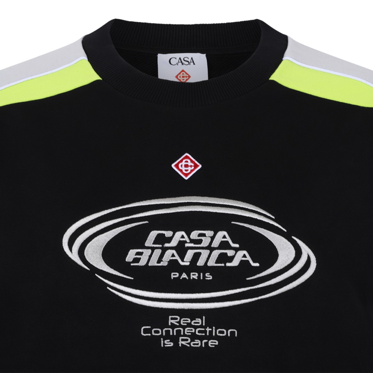 Casablanca Black Technical Long-Sleeve Sport Top.