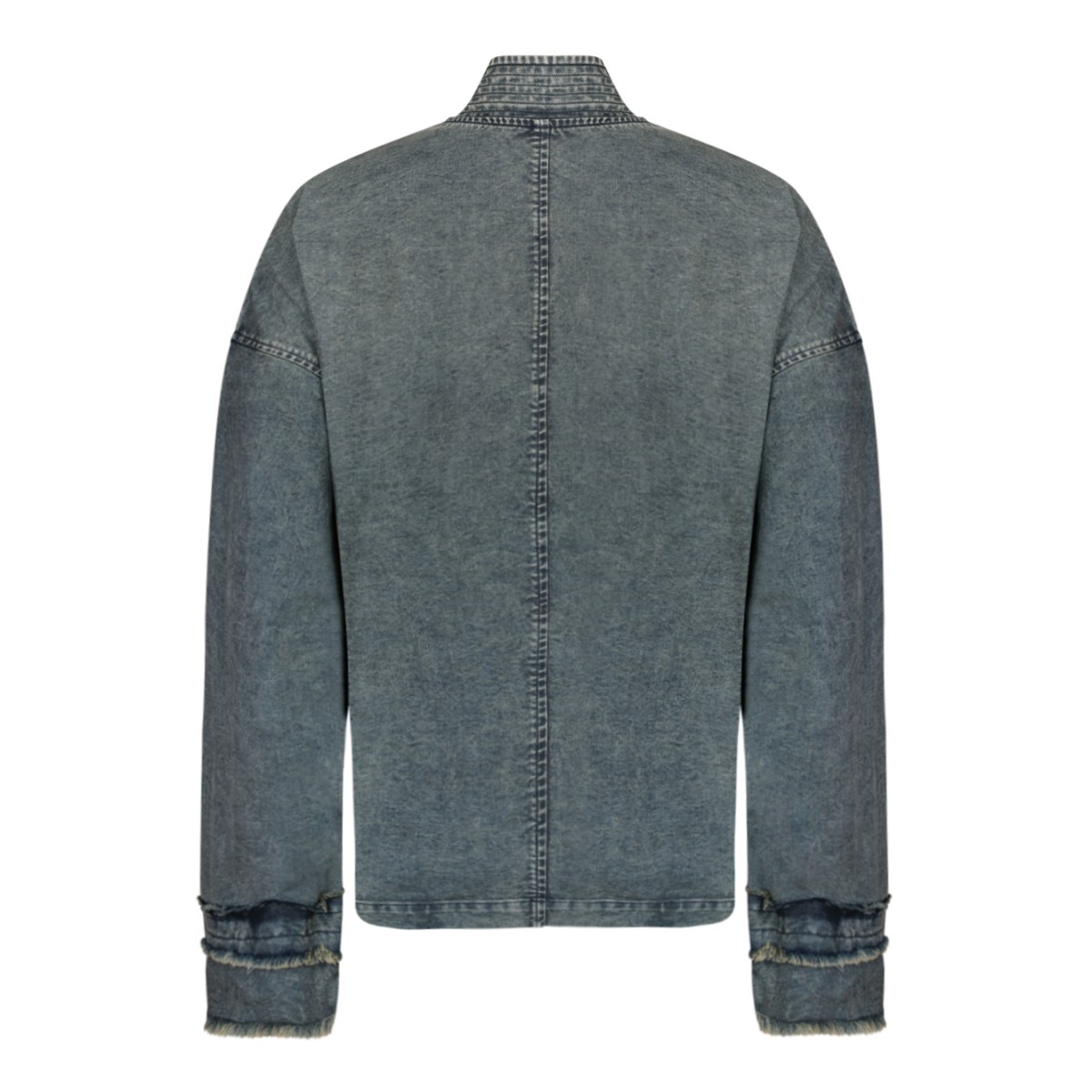 Hui Milano Blue Denim Embellished Wrap Jacket.