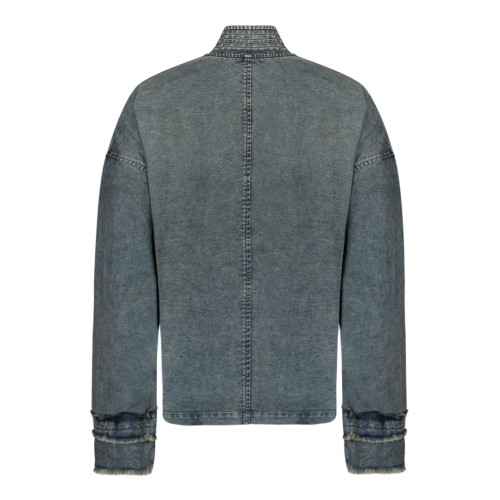 Hui Milano Blue Denim Embellished Wrap Jacket.