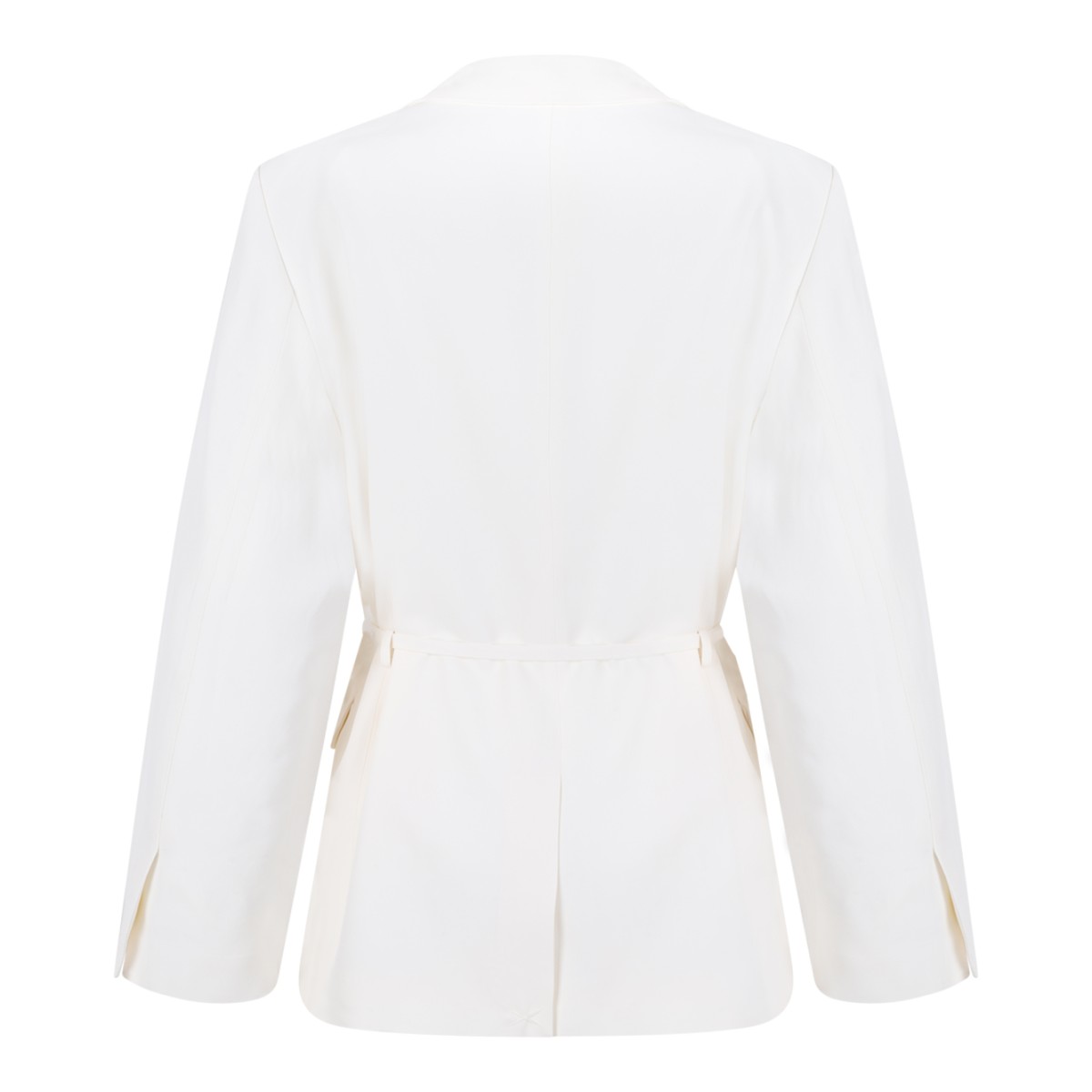 Selected White Tie-Waist Tailored Blazer.