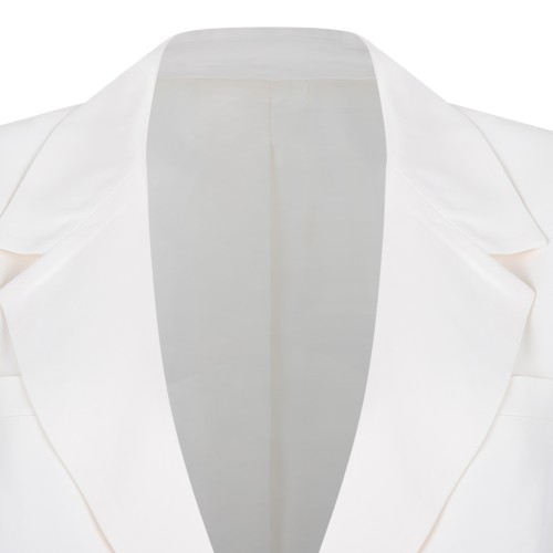 Selected White Tie-Waist Tailored Blazer.